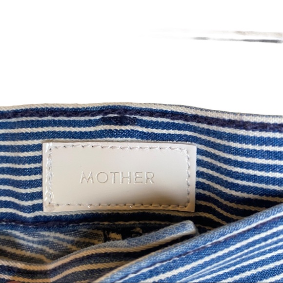 MOTHER railroad Jean Skirt SNS On the Road Striped 27 - Picture 7 of 16